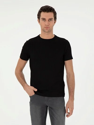 Футболка трикотажная в рубчик - G051SZ0110CENTA_25Y Футболка муж. (VR046, XL)
