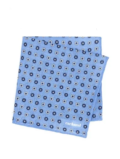 Платок нагрудный из льна с узором - A051SZ0900IY24_KTN3 Платок муж. (300)