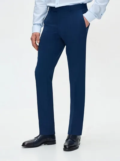 Брюки классические из шерсти зауженные - G051SZ0030SEBBIE/P Брюки муж. (VR059, 46, 6)