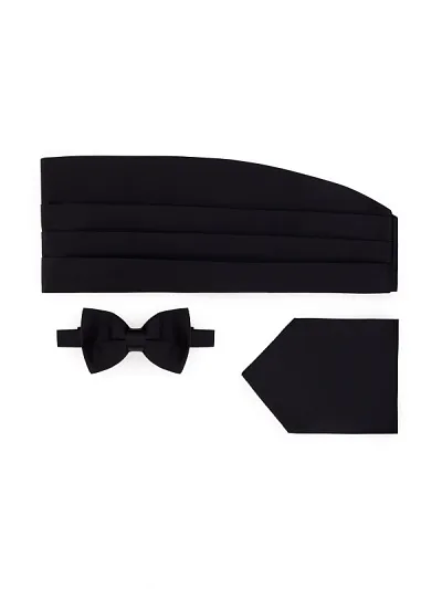 Комплект для смокинга из камербанда и галстука-бабочки - A051SZ056MICIY25_TK_BSC Бабочка ,пояс муж. (001)