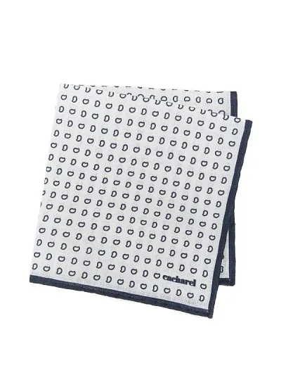 Платок нагрудный из льна с узором - A051SZ090KTNIY23-KTN5 Платок муж. (200)