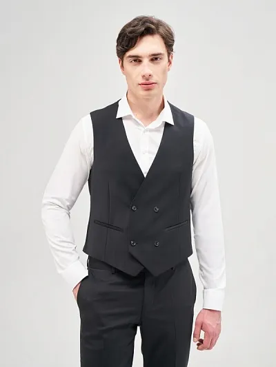 Жилет классический двубортный шерстяной - G051SZ0100NEW_THEO_KRUV_Y Жилет муж. (VR046, 48)