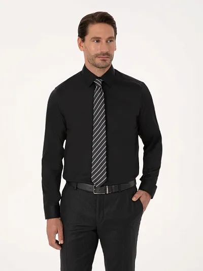 Рубашка классическая из хлопка приталенная - G051SZ0040NONAX_25K Сорочка муж. (VR046, 37)