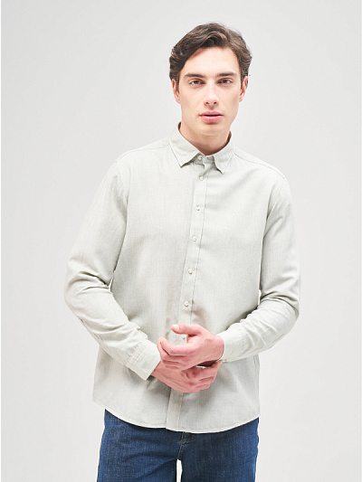Рубашка с добавлением льна прямая - G051SZ0040ALENE Сорочка муж. (VR016, 2XL)