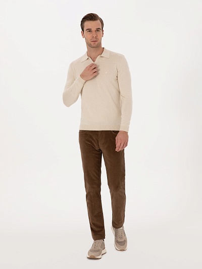 Брюки вельветовые зауженные - G051SZ0780CARMIN_25K Брюки муж. (VR052, 30, 32)