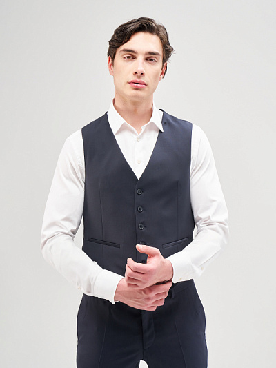 Жилет классический из шерсти - G051SZ0100NEW_THEO_Y Жилет муж. (VR033, 46)