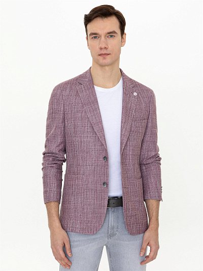 Пиджак на двух пуговицах с накладными карманами - G051SZ0020LE SHANE Пиджак муж. (VR014, 54, 6)