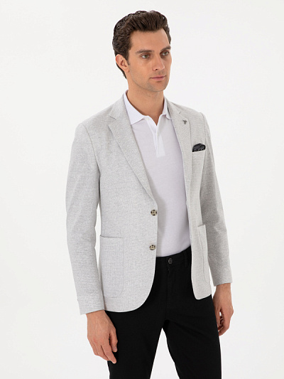 Пиджак однобортный из смеси льна и хлопка - G051SZ0020CLAUD Пиджак муж. (VR024, 50, 6)
