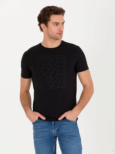 Футболка с принтом "птички кашарель" - G051SZ0110ELITA Футболка муж. (VR046, S)