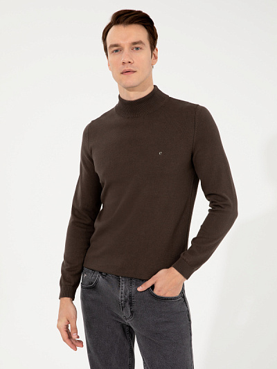 Водолазка хлопковая с воротником-стойка - G051GL0TK0LEOB Кофта муж. (VR027, 2XL)