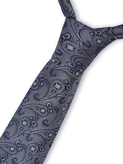 Галстук жаккардовый с узором - A051SZ090MICSK023-MICKRVT9 Галстук муж. (100)