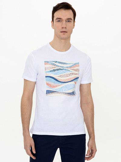 Футболка с абтрактным принтом - G051SZ0110FANCEEN Футболка муж. (VR013, 3XL)