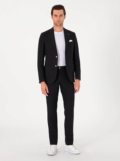 Брюки классические из льна зауженные - G051SZ0030OLIA_P_25Y Брюки муж. (VR046, 50, 6)