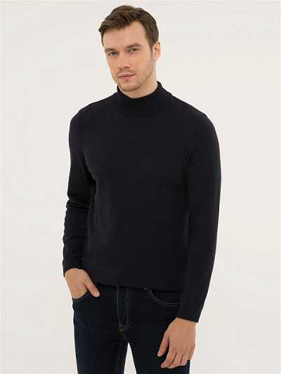Водолазка хлопковая с воротником-стойка - G051GL0TK0LEOB Кофта муж. (VR033, 2XL)
