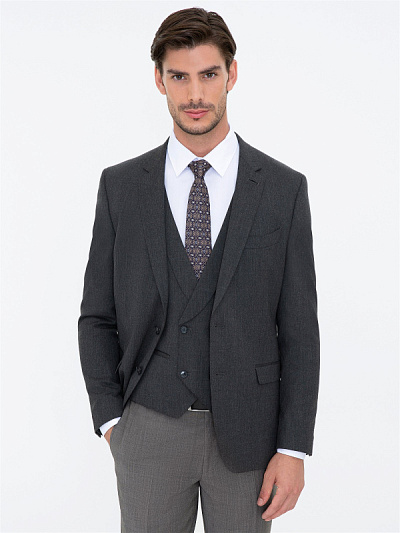 Пиджак классический с добавлением шерсти - P051SZ0020PERONY/C Пиджак муж. (VR058, 46, 6)