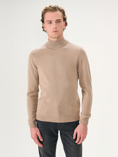 Водолазка хлопковая с воротником-стойка - G051GL0TK0LEOB Кофта муж. (VR015, 2XL)