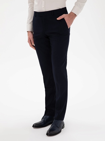 Брюки классические из шерсти зауженные - G051SZ0030SARE_LYC_P_25Y Брюки муж. (VR033, 44, 6)
