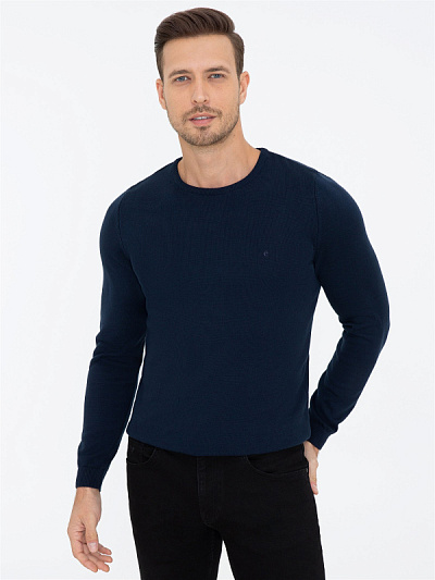 Джемпер трикотажный базовый - G051SZ0TK0LEO Кофта муж. (VR033, 3XL)