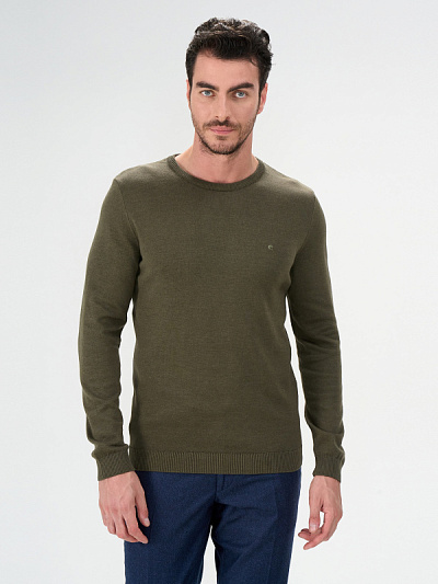 Джемпер трикотажный базовый - G051SZ0TK0LEO Кофта муж. (VR027, XS)